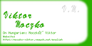 viktor moczko business card